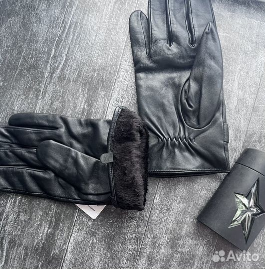 Перчатки кожаные мужские 10 francesco molinary