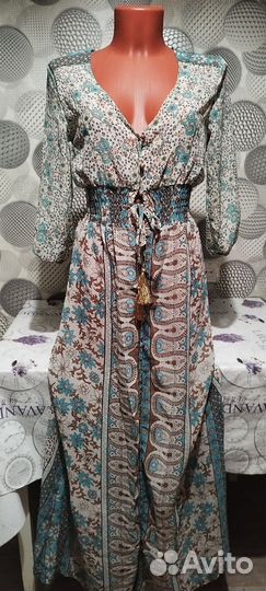 Накидка женская пляжная длинная