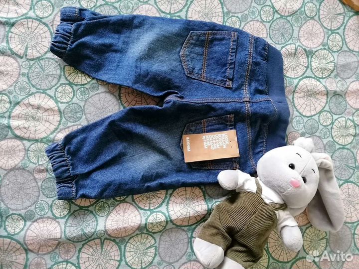 Джинсы эйч энд эм, h&m, 2-4 месяца+кофта