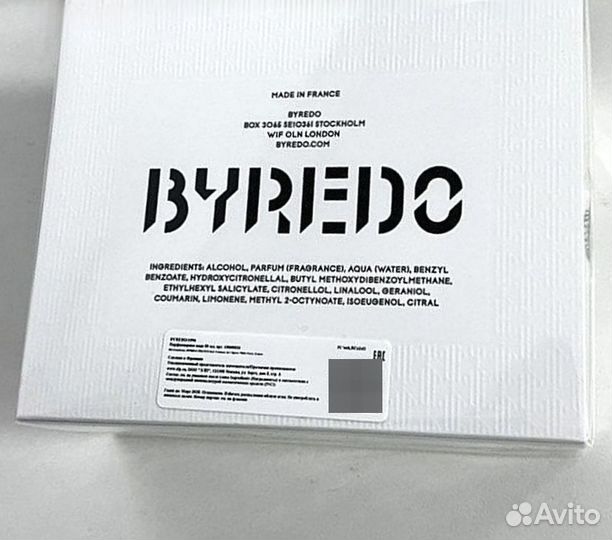 Byredo 1996 inez vinoodh 50 ml оригинал