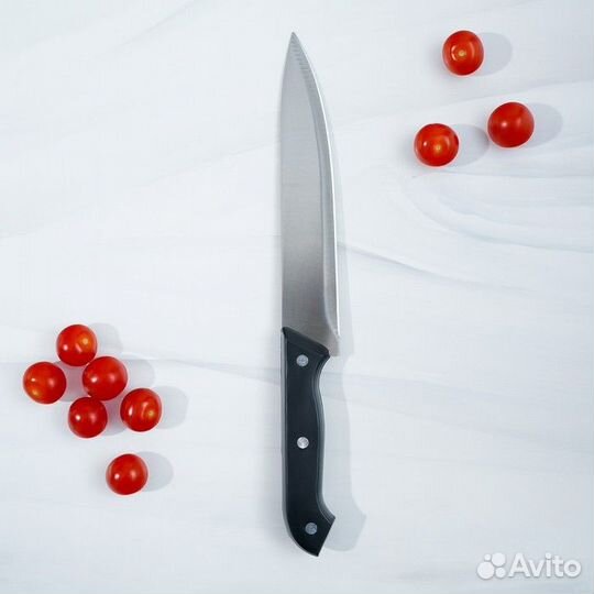 Набор кухонный на подставке, 6 предметов: ножи 8 с