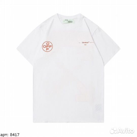 Off white футболка Белая S