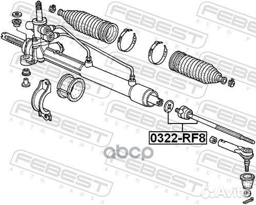 Тяга рулевая (honda step WGN RF3-RF8 2001-2005)