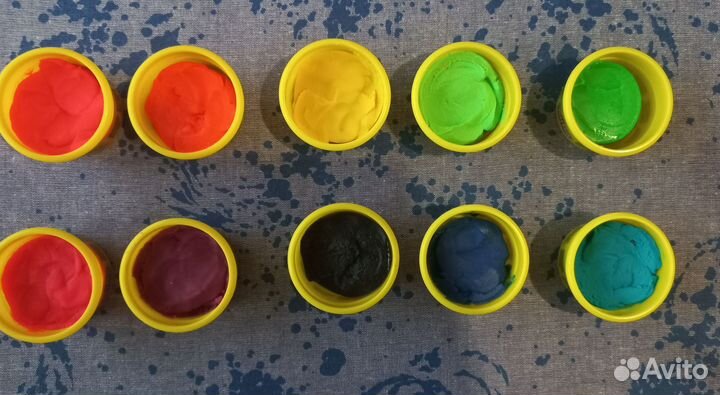 Пластилин Play doh баночки, набор в тубе