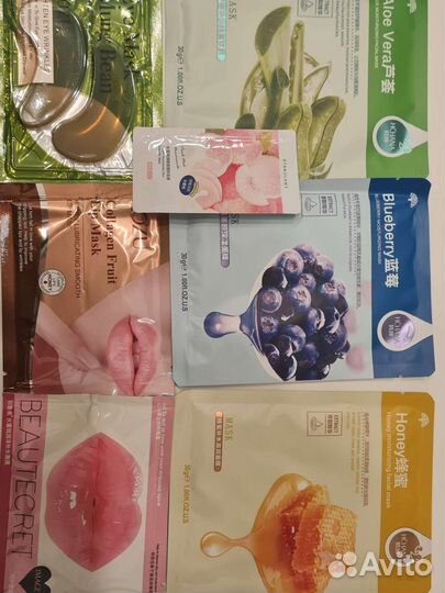 Набор масок для губ, лица