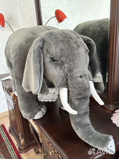 Большой слон пуф животное мягкая игрушка 85х50 см