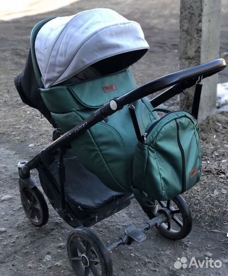 Коляска 2 в 1 эко кожа