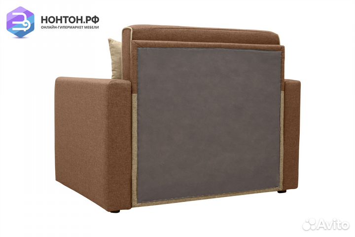 Кресло выкатное Найс коричневое / бежевое