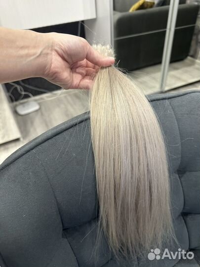 Волосы для наращивания блонд бу