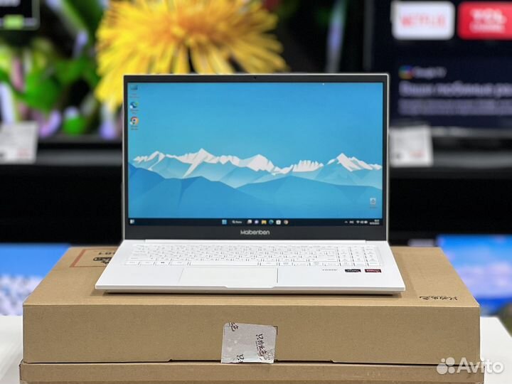 Новый ноут IPS Ryzen 5 5500U 16G озу SSD512g