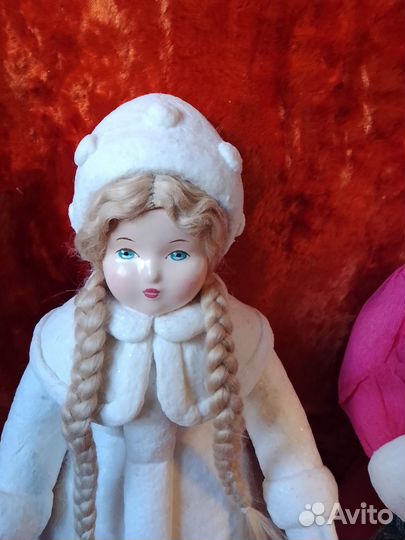 Ватный Дед Мороз, ватные Снегурочки