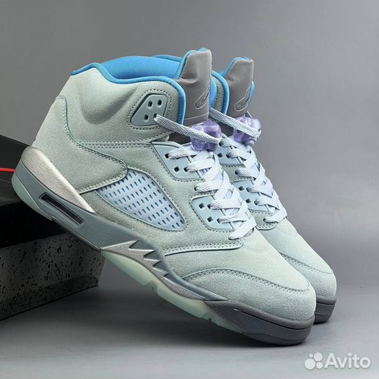 Кроссовки nike air jordan 5 blue (41-46)