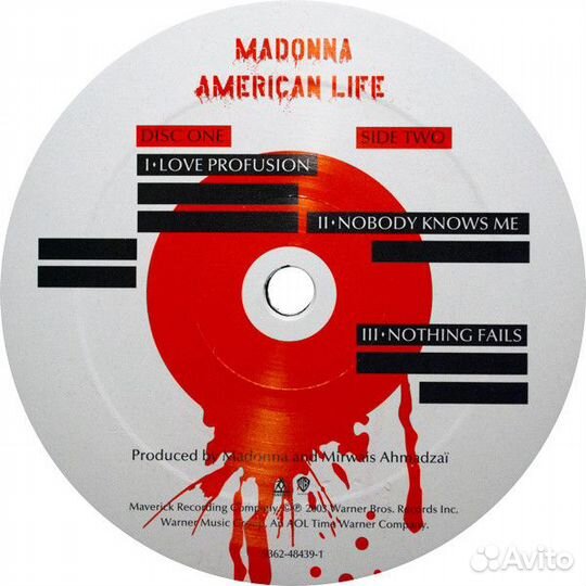 Виниловая пластинка Madonna american life (180 Gra
