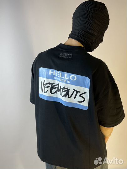 Футболка Vetements My Name Is