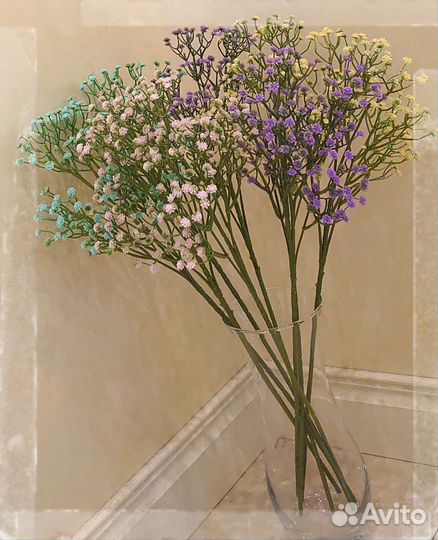 Искусственная зелень Гипсофила радужная