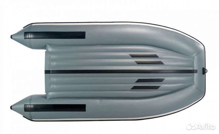 Лодка mishimo lite 390, серо-белая