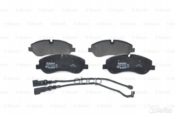 Дисковые колодки передние 0 986 494 844 Bosch