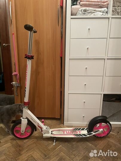 Самокат twist розовый
