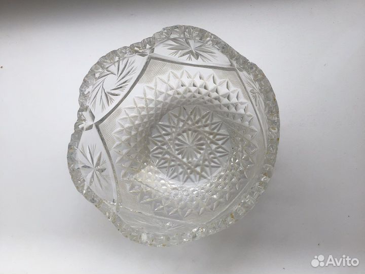 Хрустальная ваза конфетница салатница СССР