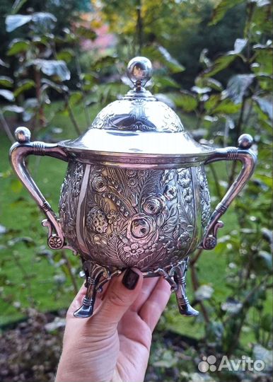 Старинная сахарница /бисквитница от Reed Barton