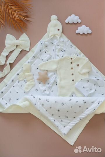 Комплект на выписку из 8 предметов «Alpaca»