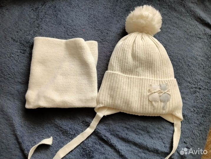 Шапка зимняя для девочки 50 52