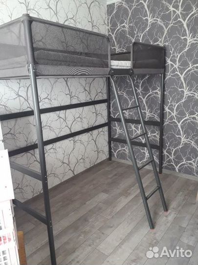 Кровать чердак, двухъярусная(Икеа туффинг)