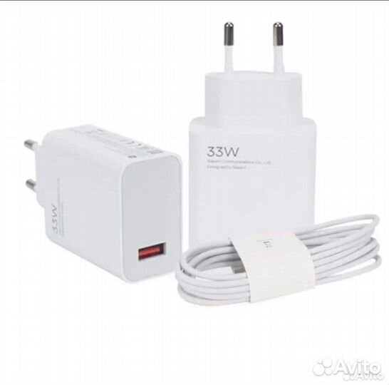 Зарядка xiaomi 33w и кабель USB to USB Type-С