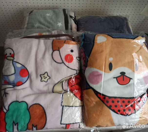 Плед детский плюшевый