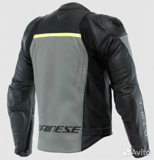 Мотокуртка кож. Dainese racing 4 leather чер-сер 52