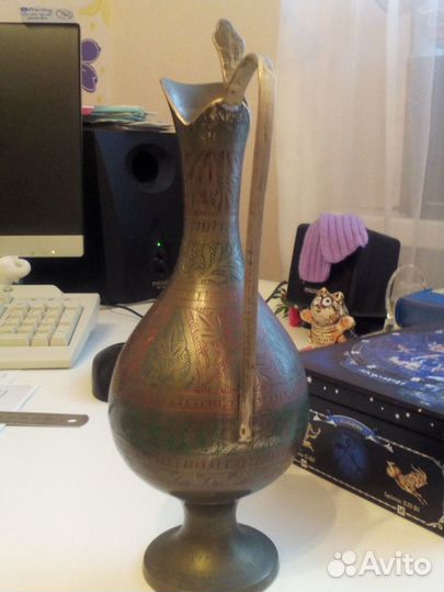 Кувшин латунь, индия,СССР