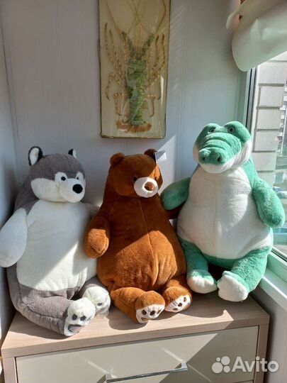 Ленивый хаска,ленивый медведь,крокодил