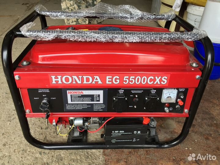 Бензиновый генератор Honda eg5500cxs Китай