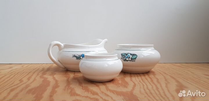 Горшочки соусник фаянс винтаж зик Конаково СССР