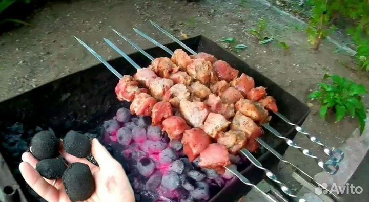 Брикеты для гриля и барбекю древесно-угольные