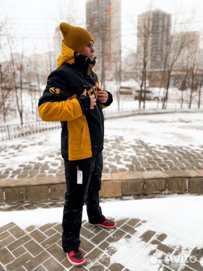 Куртка горнолыжная\сноубордическая желтая