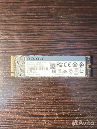 Adata 2 тб Внутренний SSD-диск 2Tb SSD Swordfish