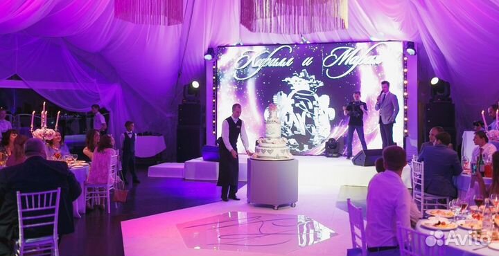 Светодиодный экран на свадьбу 4*2 метра