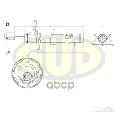 Амортизатор VW T5 03- пер.газ. GSA335607 G.U.D