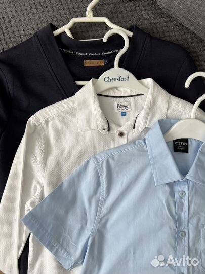 Новая Школьная одежда рубашки, кардиган рост 146