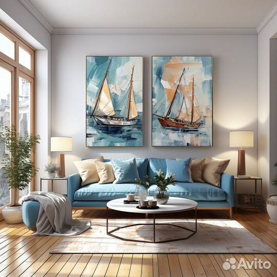 Интерьерные картины на заказ Картины маслом