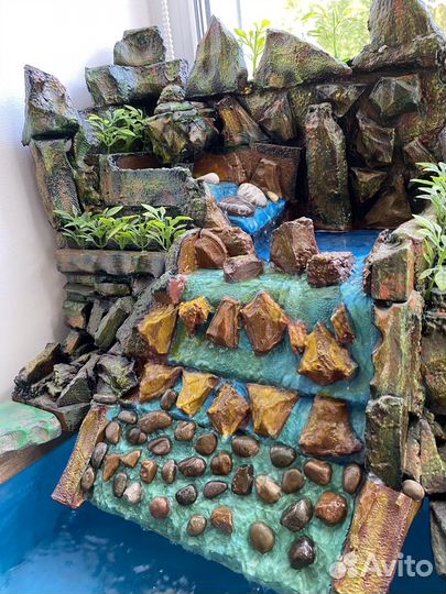 Акквариум водопад, ручная работа''