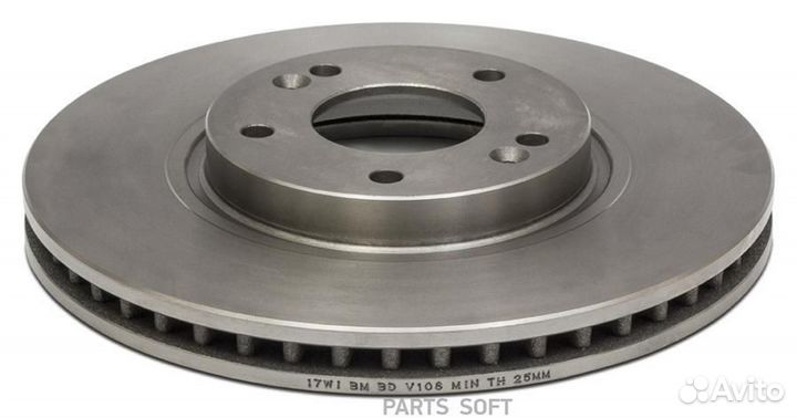 BM-motorsport BDV108 Диск тормозной передний венти