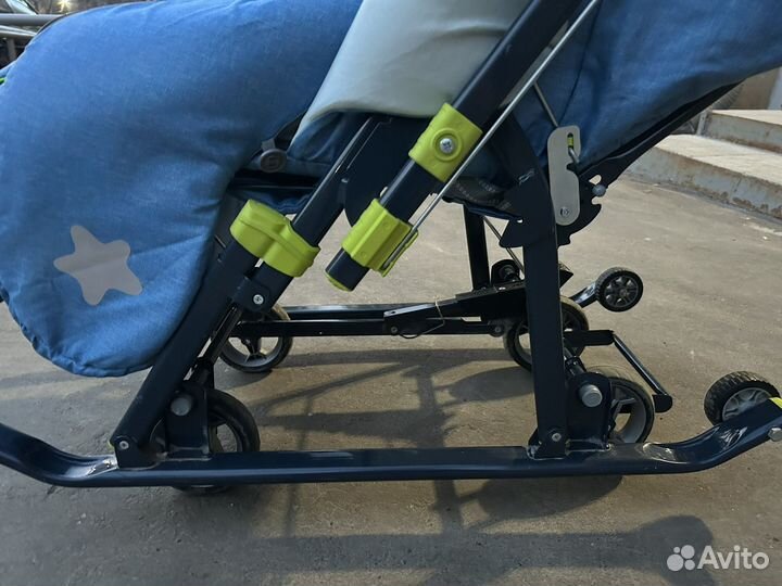 Детские санки коляска ника