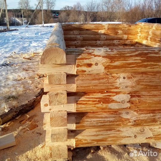 Срубы бань и домов