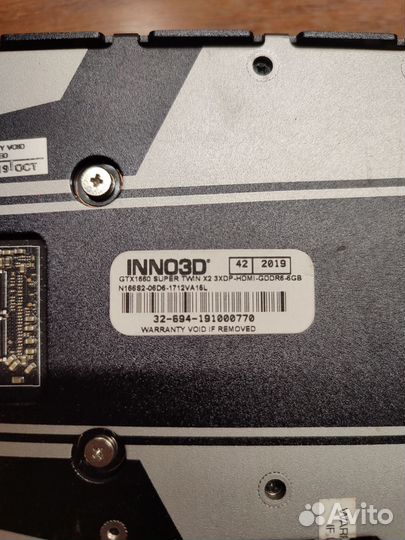 Видеокарта gtx 1660 Super 6gb