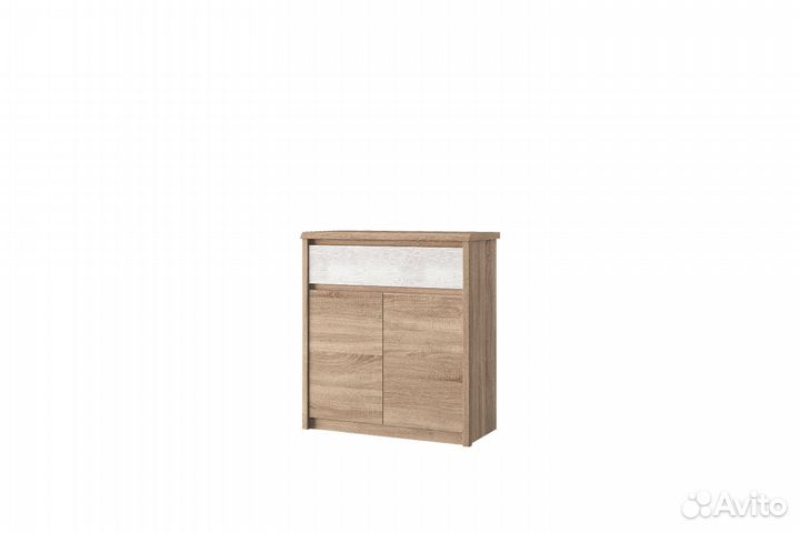 Тумба 2D1S, somma, цвет дуб сонома/сосна каньон