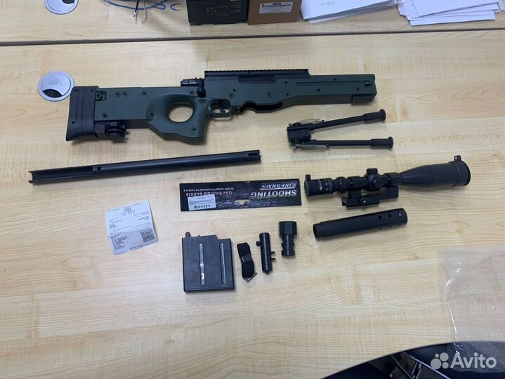 Детская снайперская винтовка авм с прицелом 110см