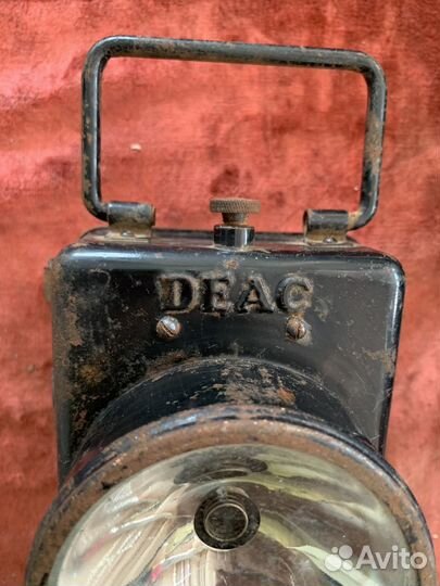 Немецкий,обходной,путевой,старинный фонарь deac