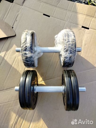 Гантели обрезиненные 14кг
